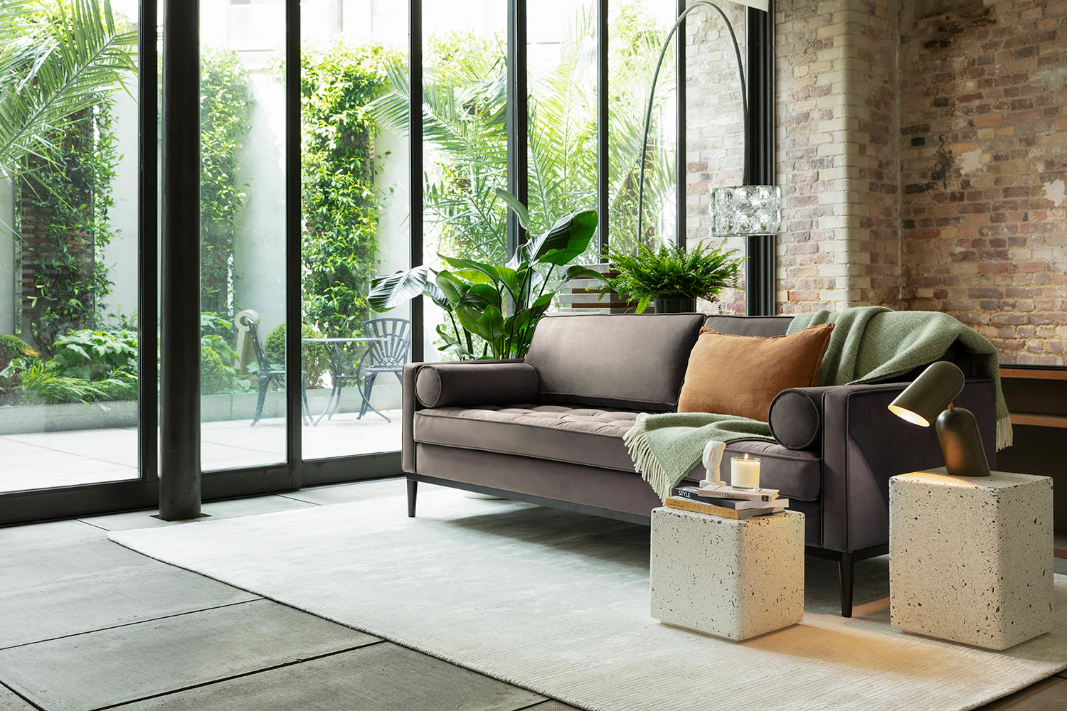 Model 02 3-Seater Sofa, Elephant - Image 5