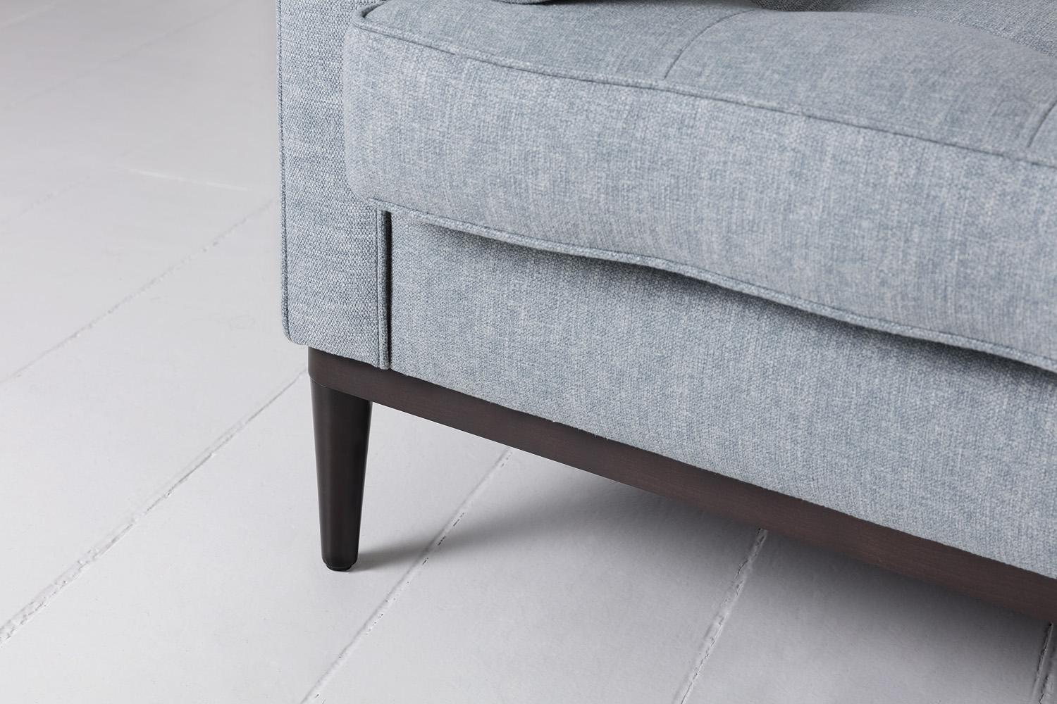 Model 02 3-Seater Sofa with Ottoman, Seaglass - Image 5