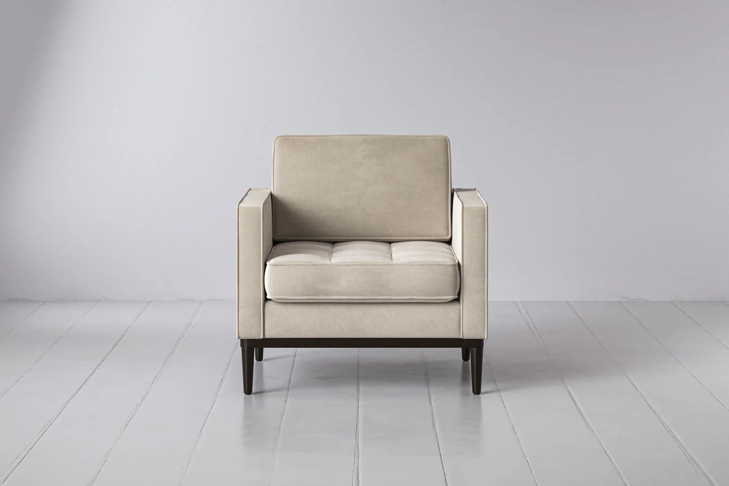 Model 02 Armchair, Chalk
