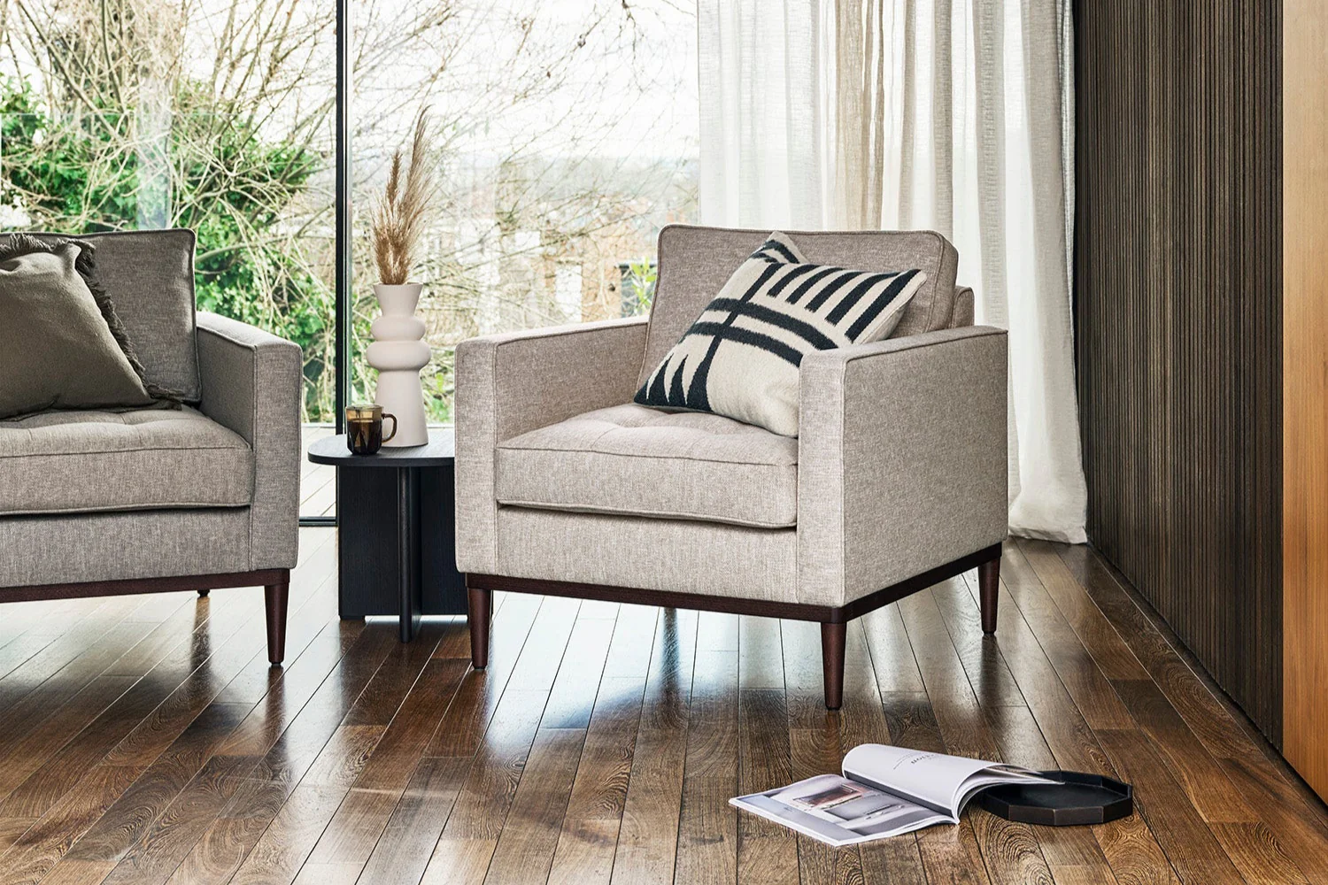 Model 02 Armchair, Pumice - Image 2