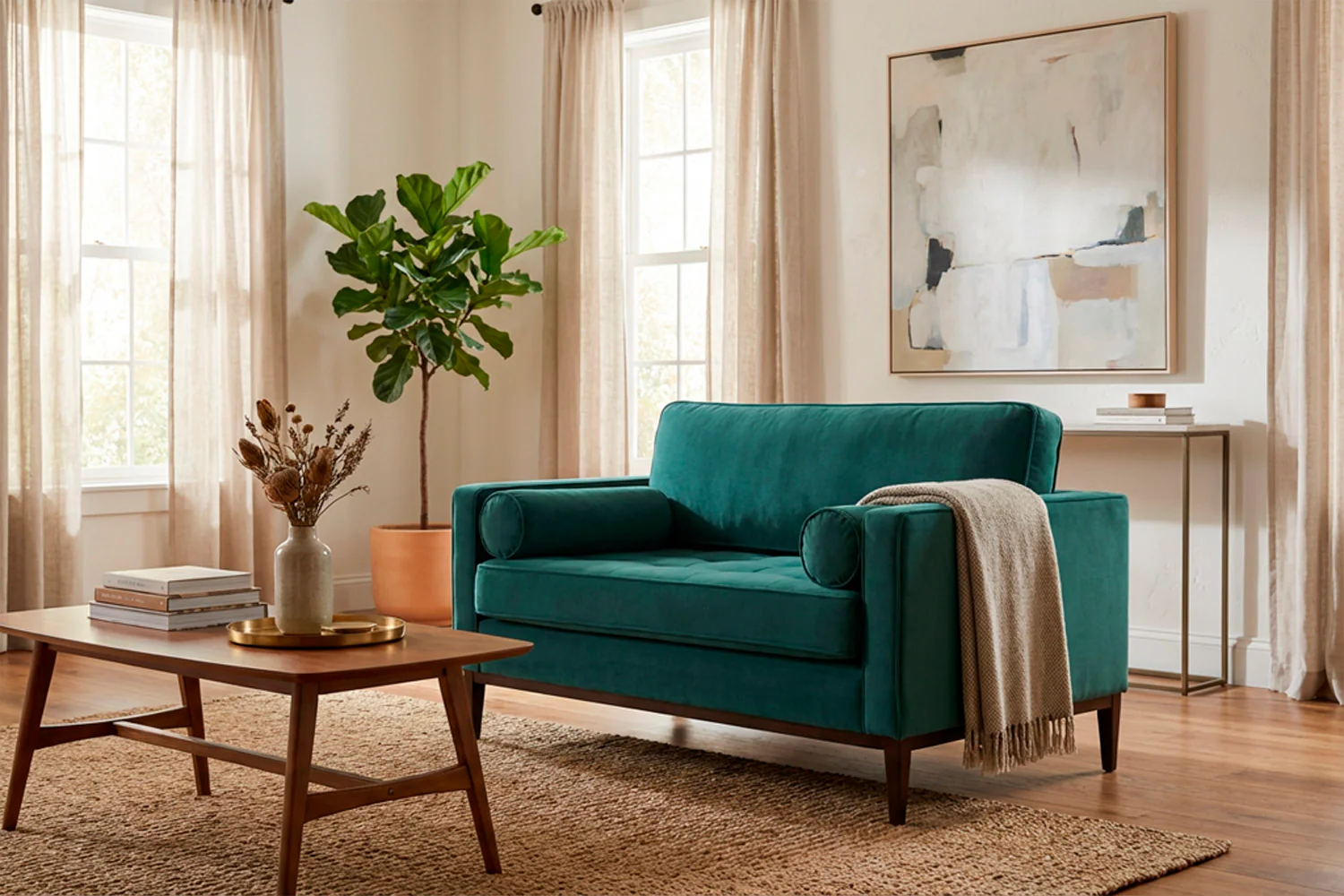 Model 02 Loveseat, Kingfisher - Image 2