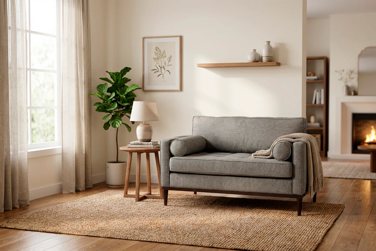 Model 02 Loveseat, Shadow - Image 2