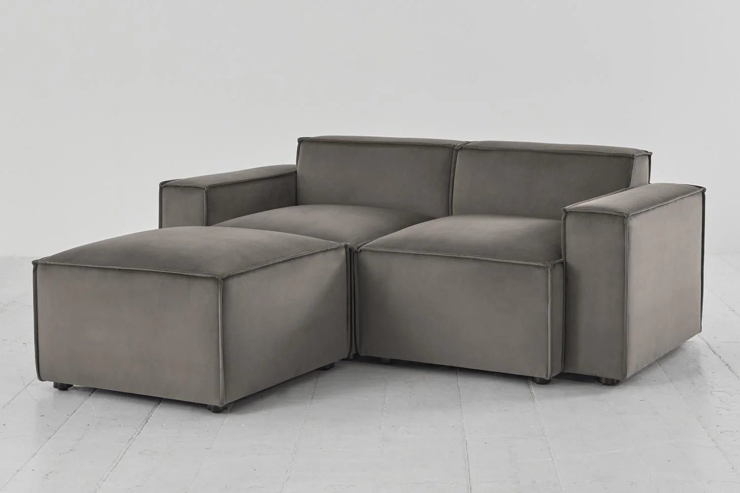Model 03 2-Seater Left Chaise Sofa, Elephant - Image 4