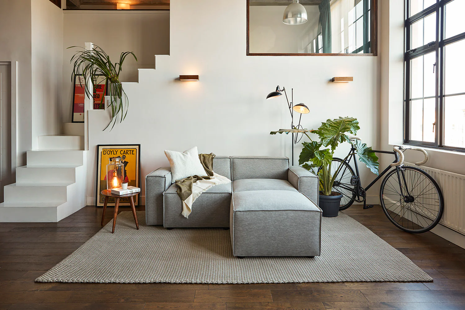 Model 03 2-Seater Left Chaise Sofa, Shadow - Image 2