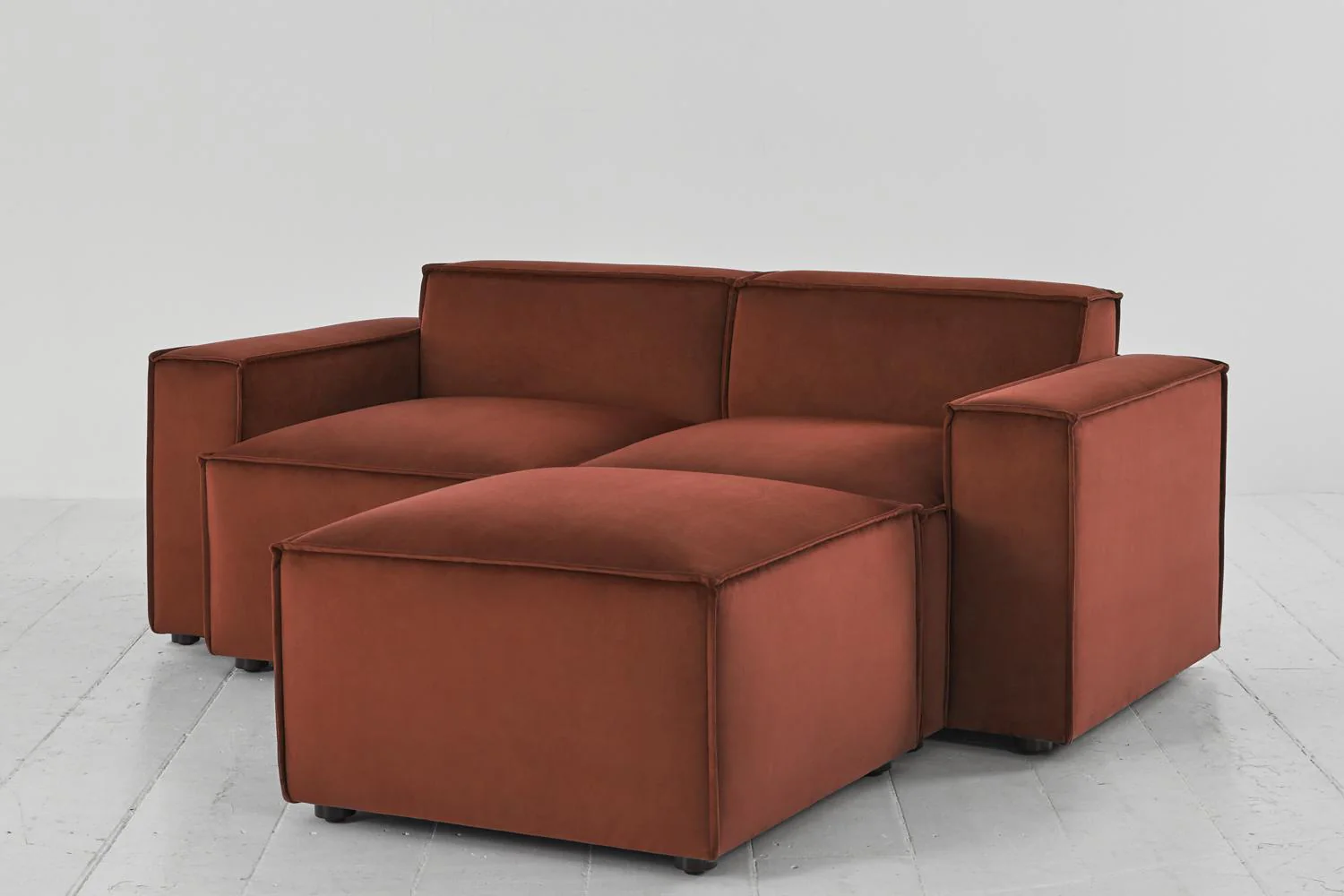 Model 03 2-Seater Right Chaise Sofa, Brick - Image 2