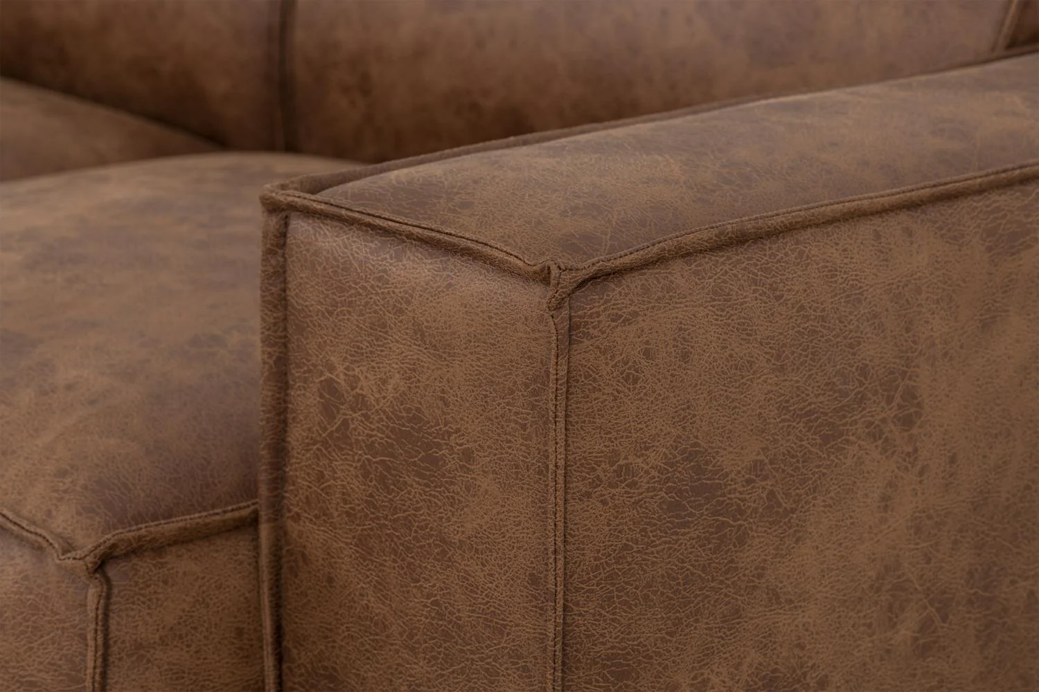 Model 03 2-Seater Right Chaise Sofa, Chestnut - Image 5