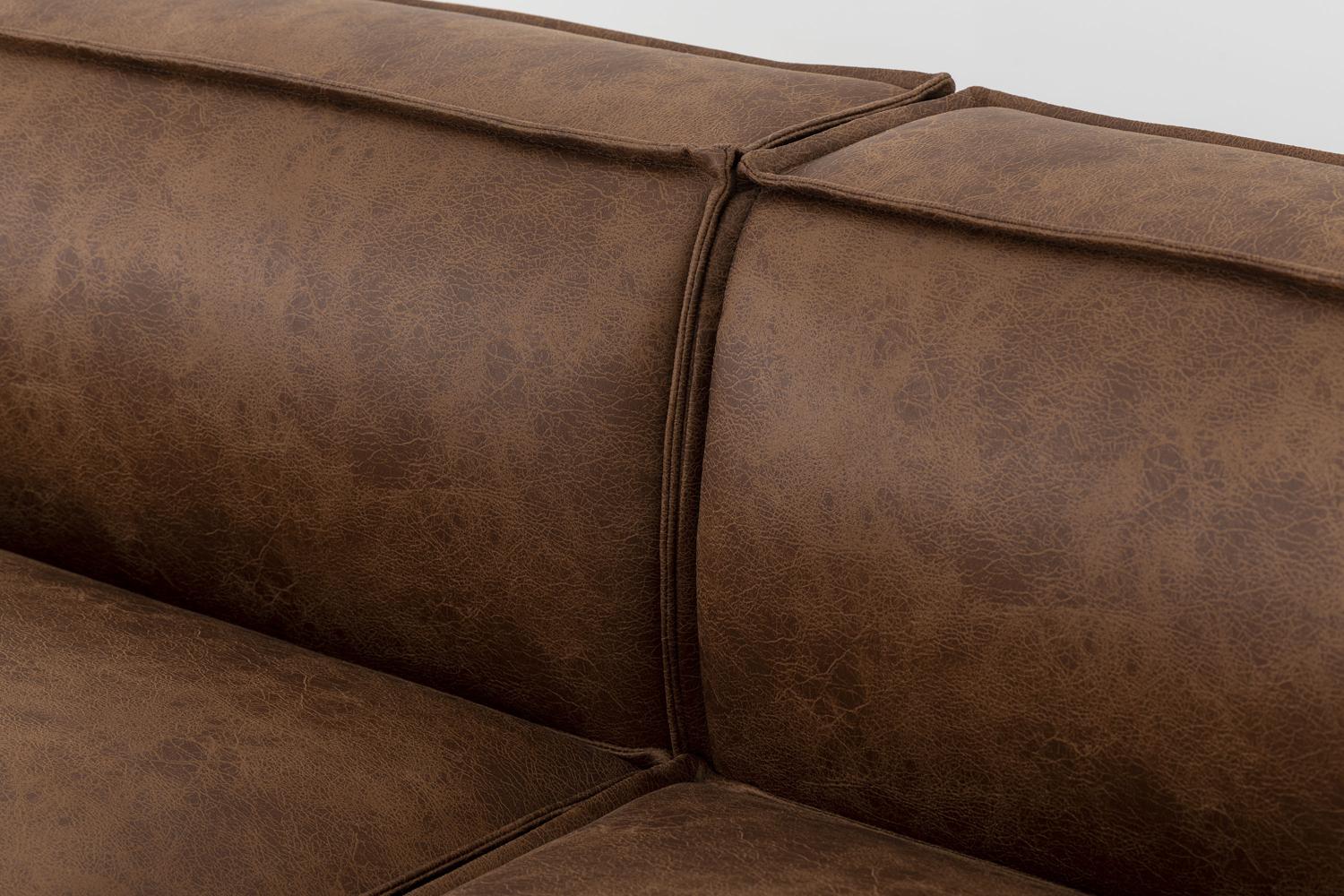 Model 03 2-Seater Right Chaise Sofa, Chestnut - Image 6