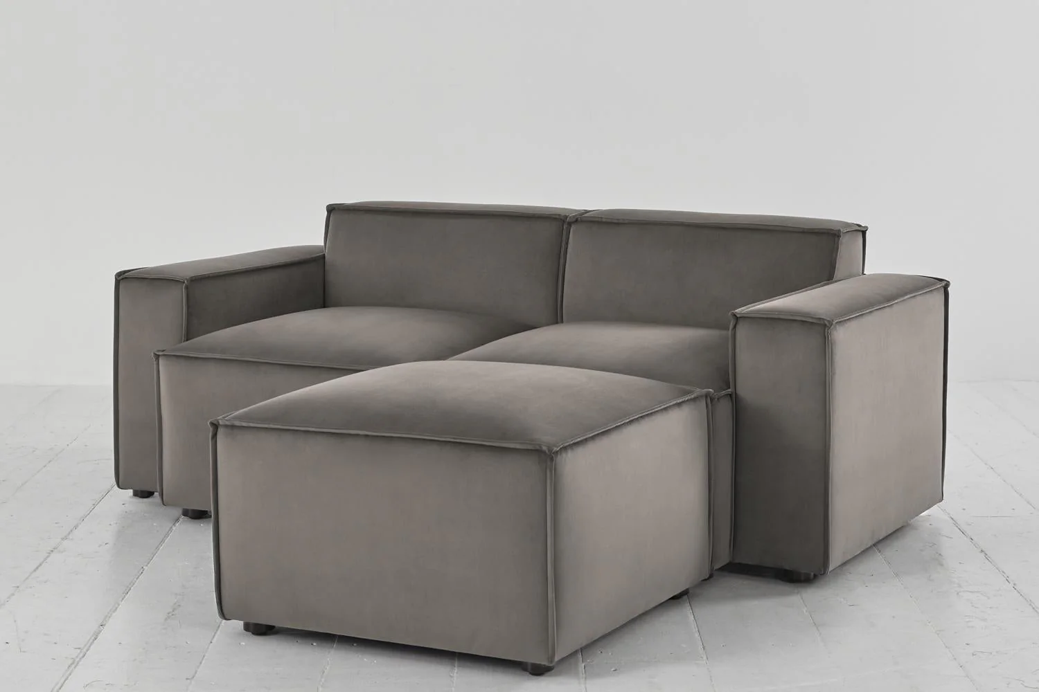 Model 03 2-Seater Right Chaise Sofa, Elephant - Image 2