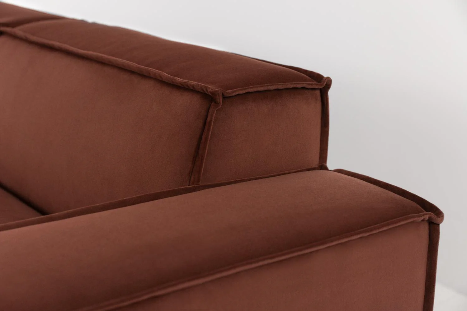 Model 03 3-Seater Left Chaise Sofa, Brick - Image 8