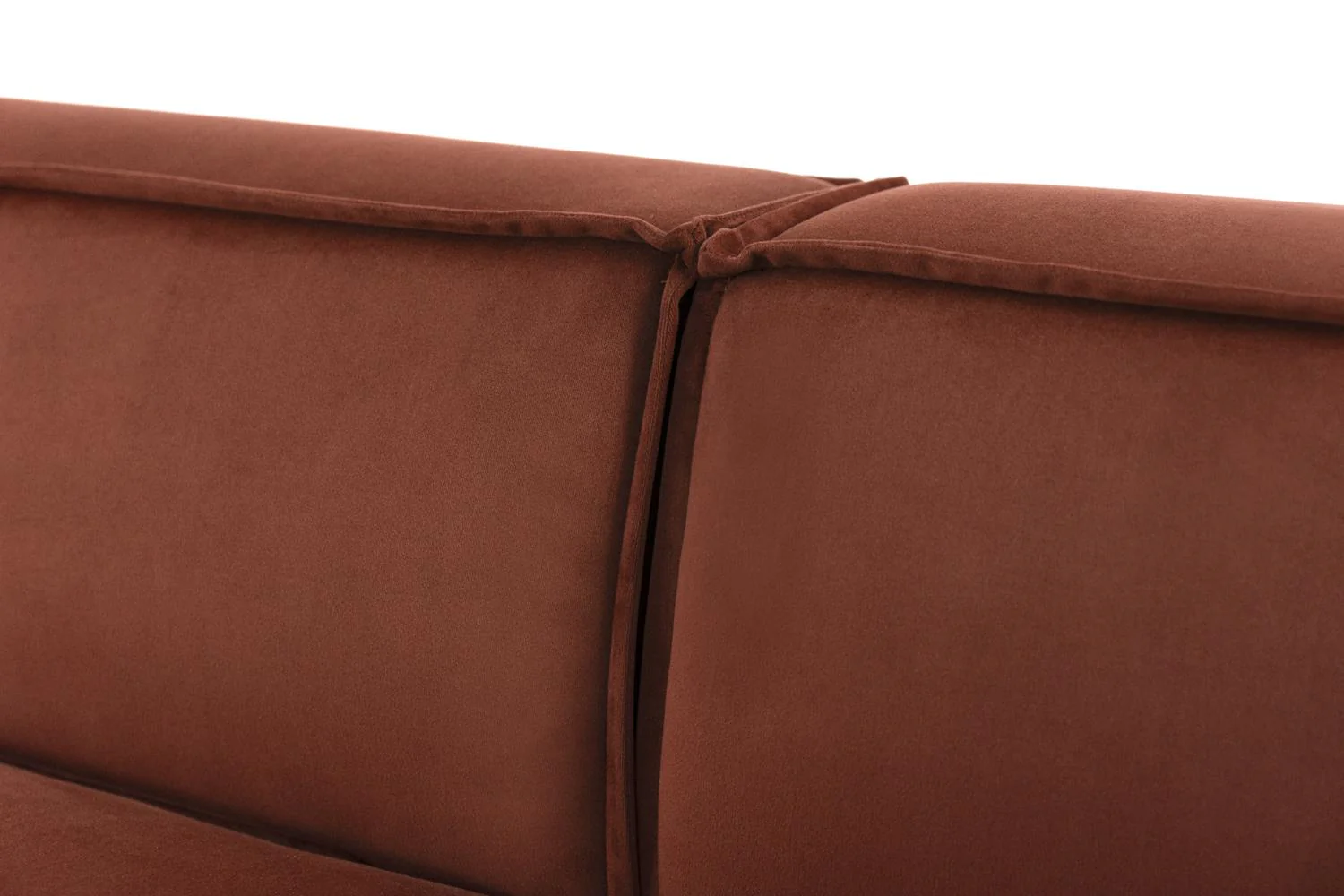 Model 03 3-Seater Left Chaise Sofa, Brick - Image 9
