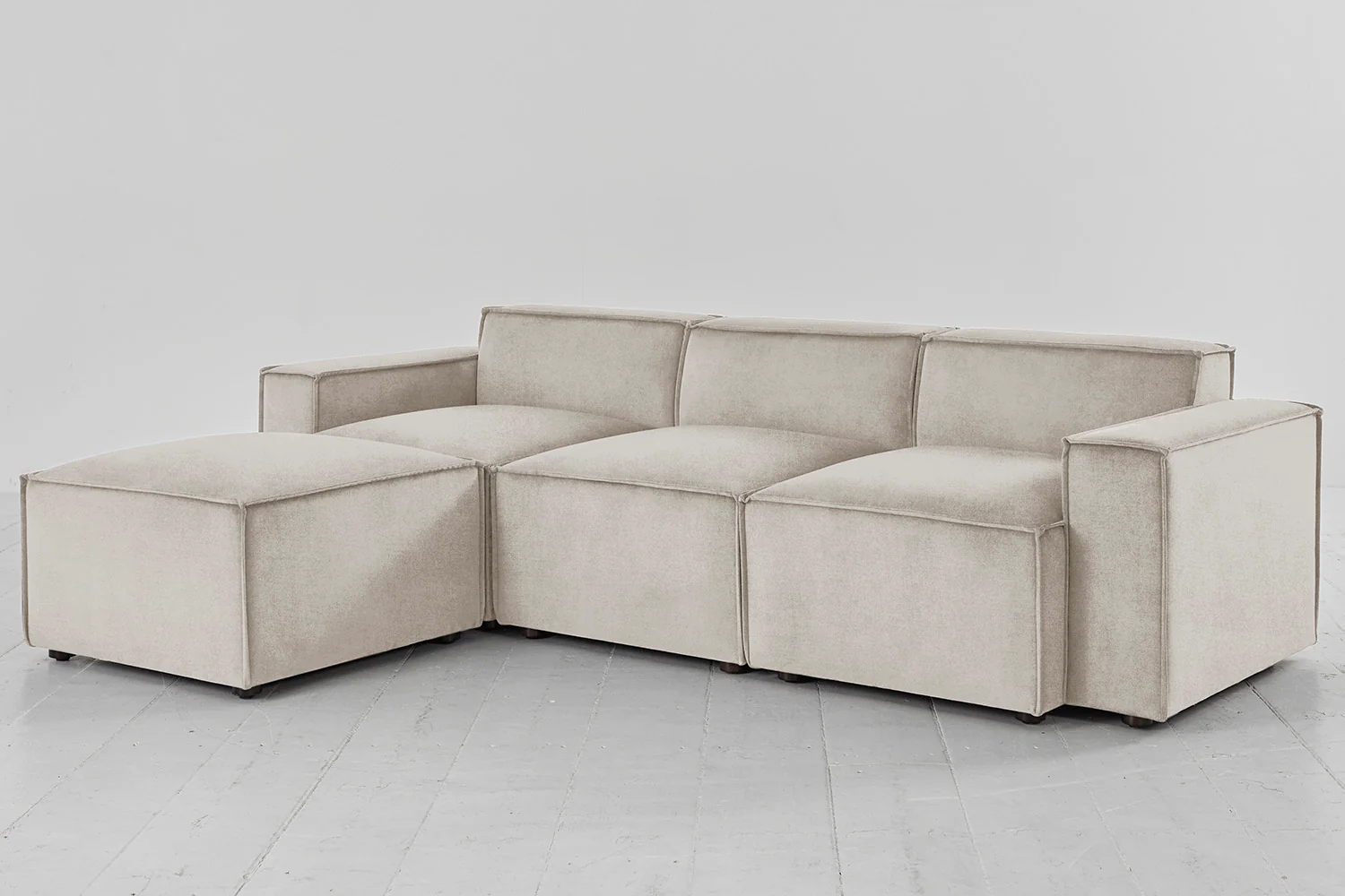 Model 03 3-Seater Left Chaise Sofa, Chalk - Image 3