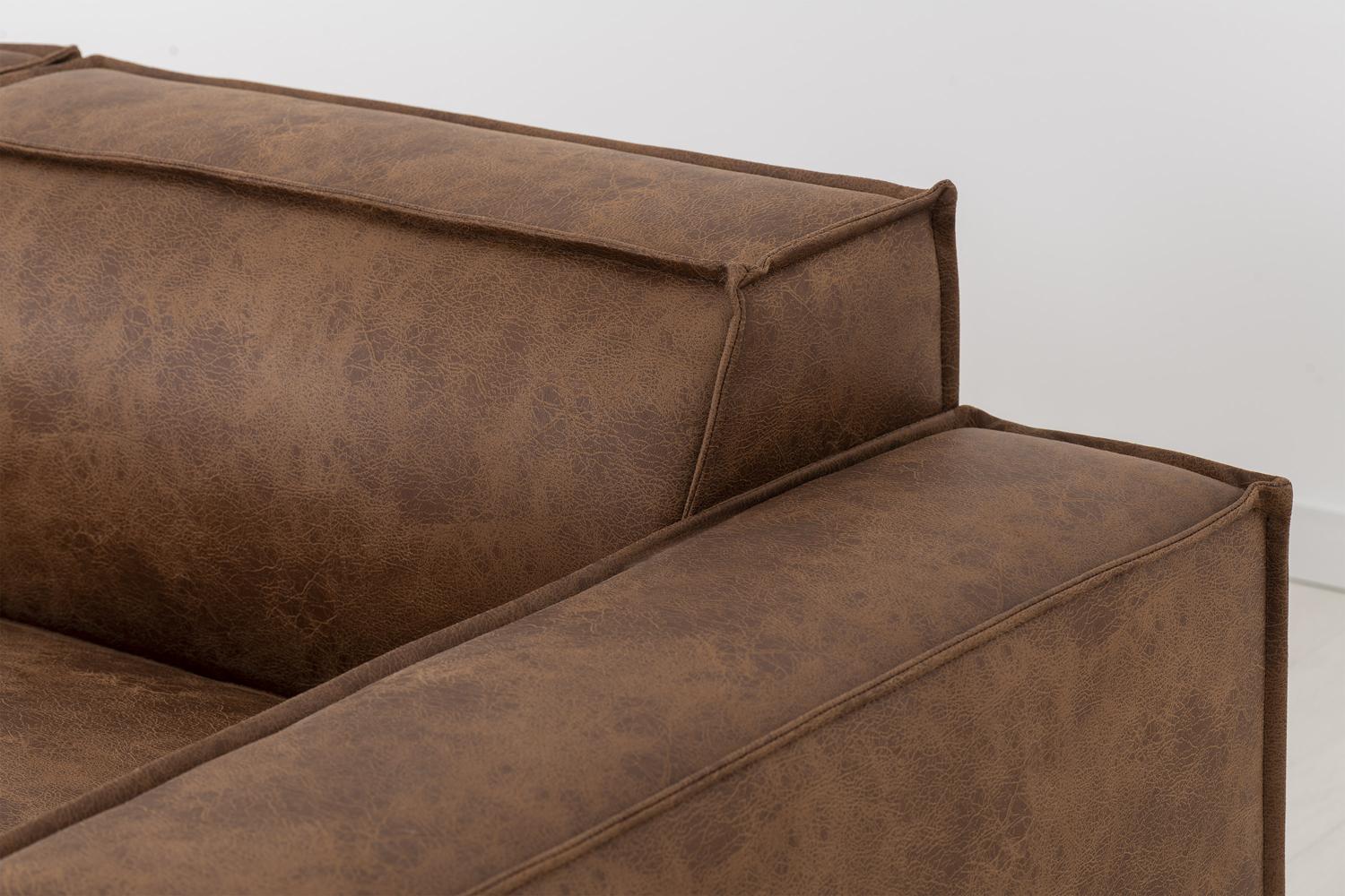 Model 03 3-Seater Left Chaise Sofa, Chestnut - Image 10