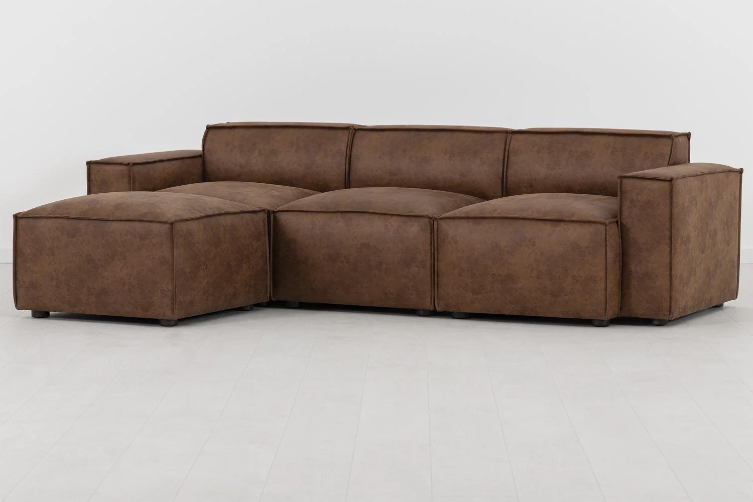 Model 03 3-Seater Left Chaise Sofa, Chestnut - Image 6
