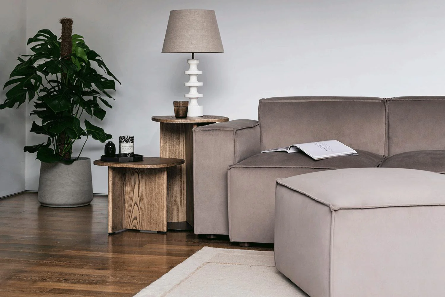 Model 03 3-Seater Left Chaise Sofa, Elephant - Image 4