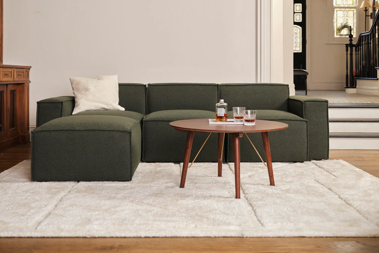 Model 03 3-Seater Left Chaise Sofa, Fern - Image 2