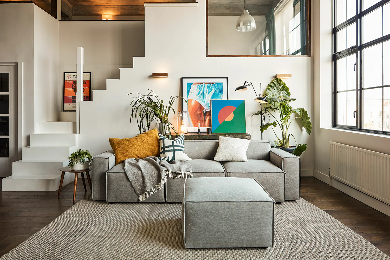 Model 03 3-Seater Left Chaise Sofa, Shadow - Image 2