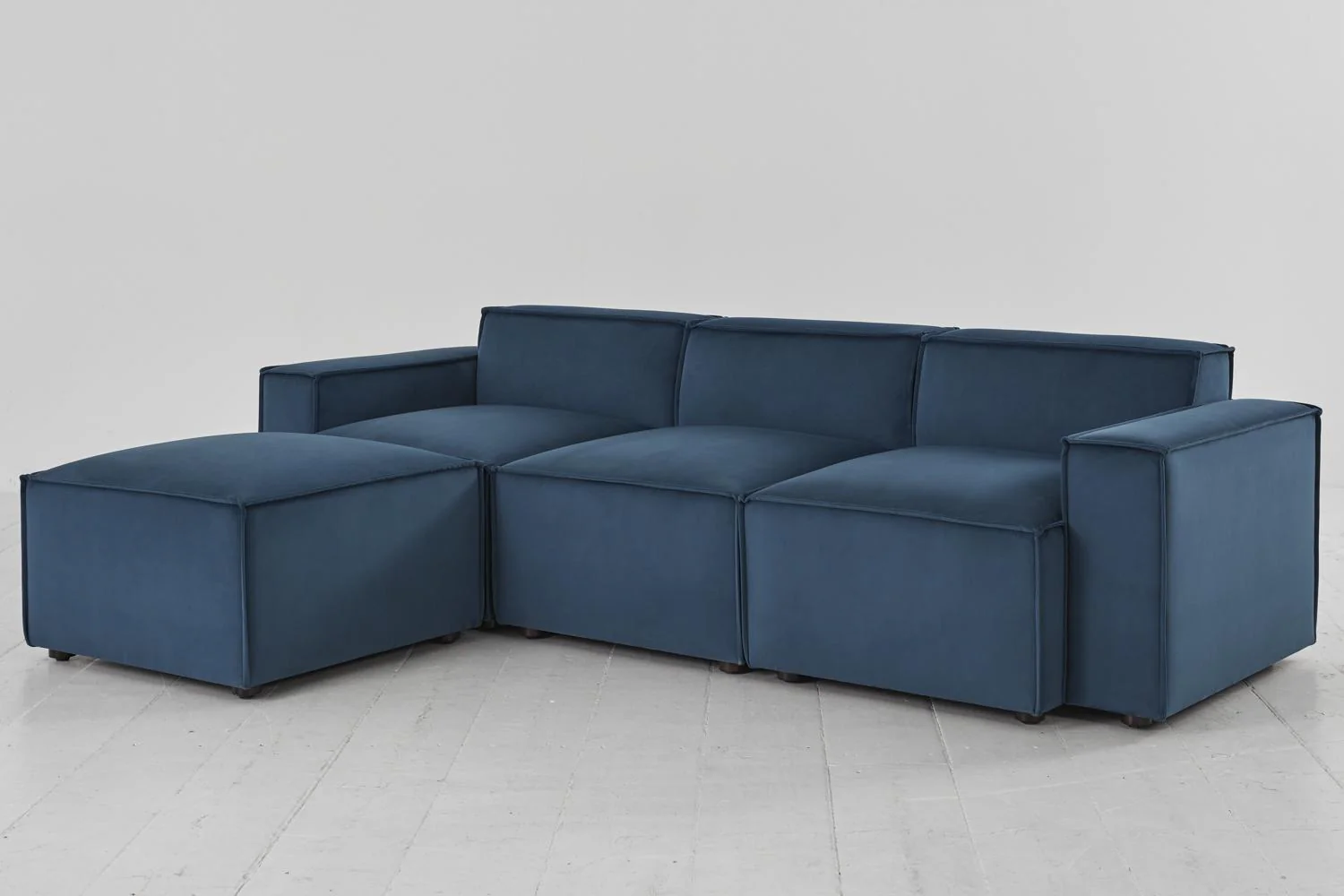 Model 03 3-Seater Left Chaise Sofa, Teal - Image 4