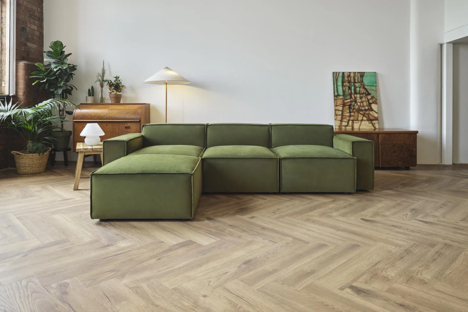 Model 03 3-Seater Left Chaise Sofa, Vine - Image 4