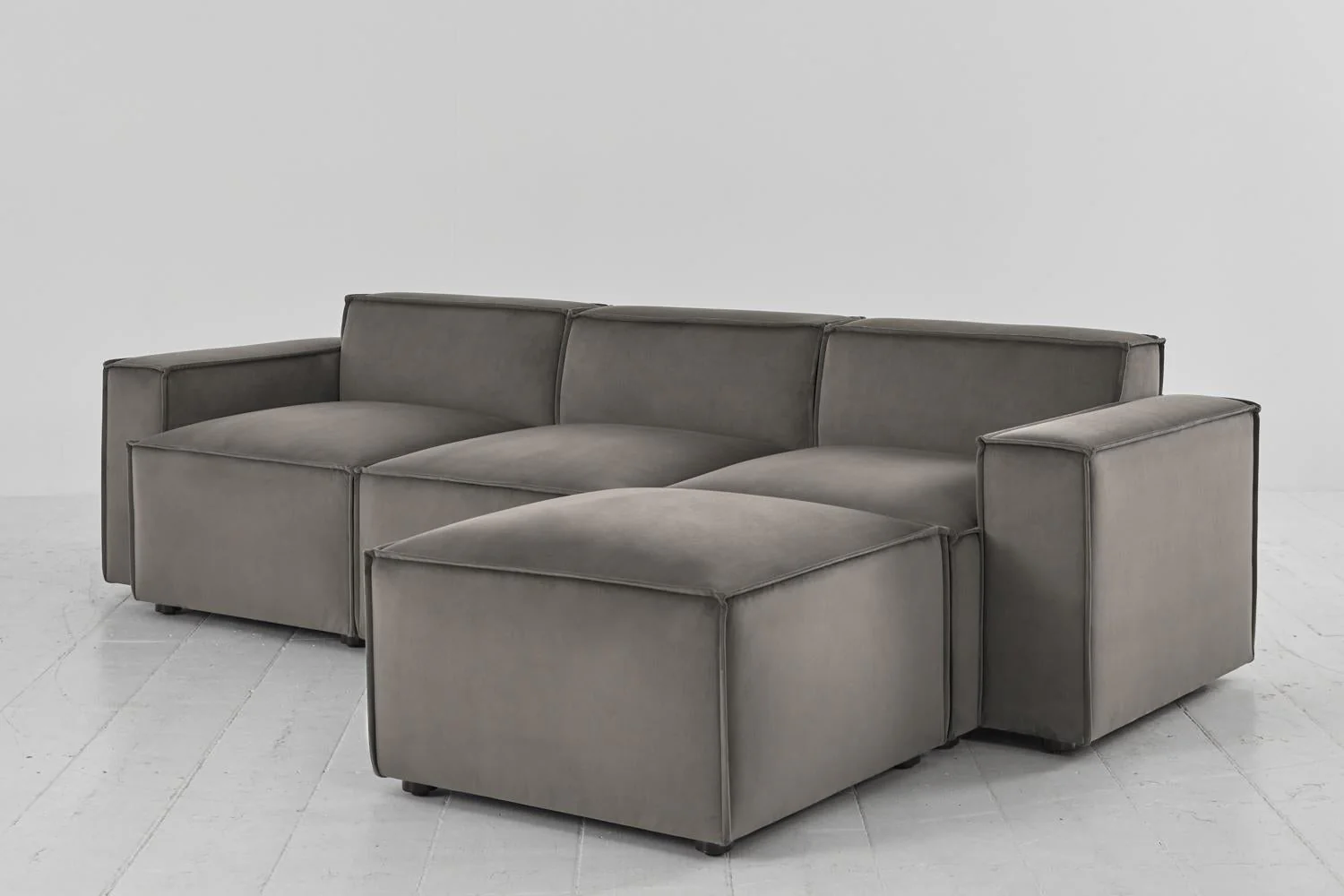 Model 03 3-Seater Right Chaise Sofa, Elephant - Image 4