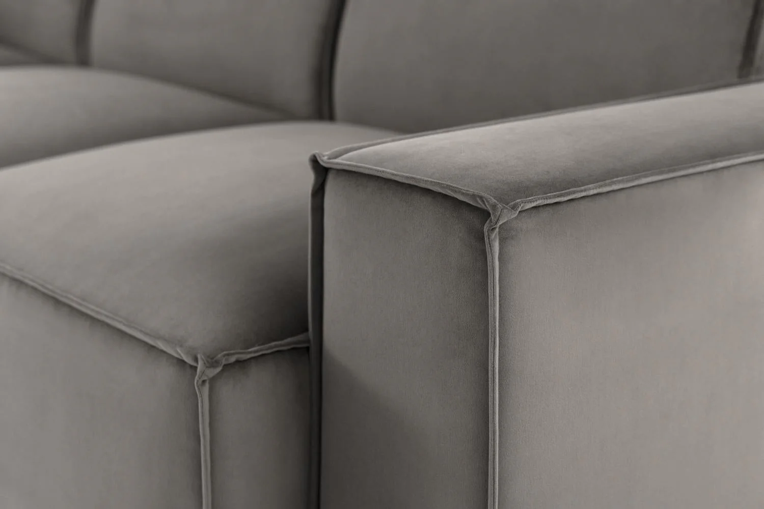 Model 03 3-Seater Right Chaise Sofa, Elephant - Image 8