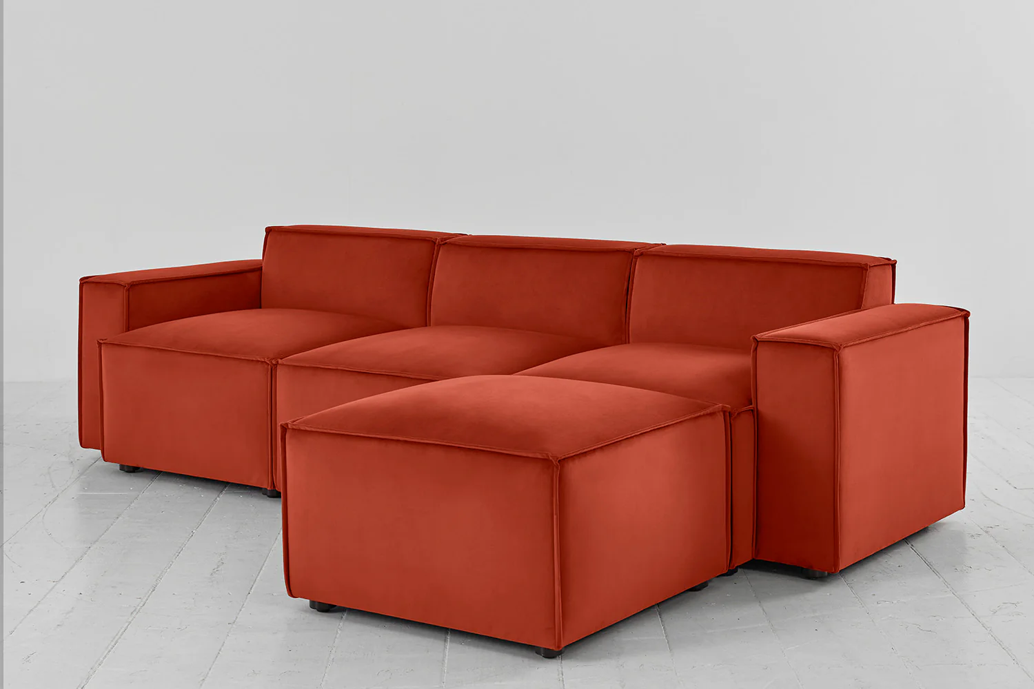 Model 03 3-Seater Right Chaise Sofa, Paprika - Image 3