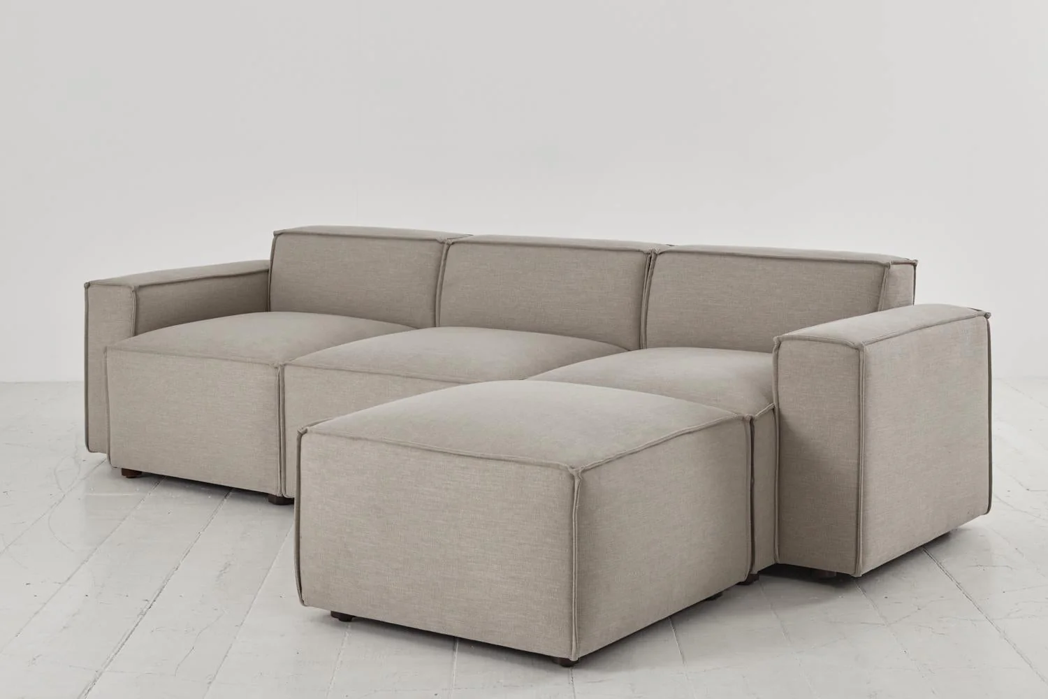 Model 03 3-Seater Right Chaise Sofa, Pumice - Image 4