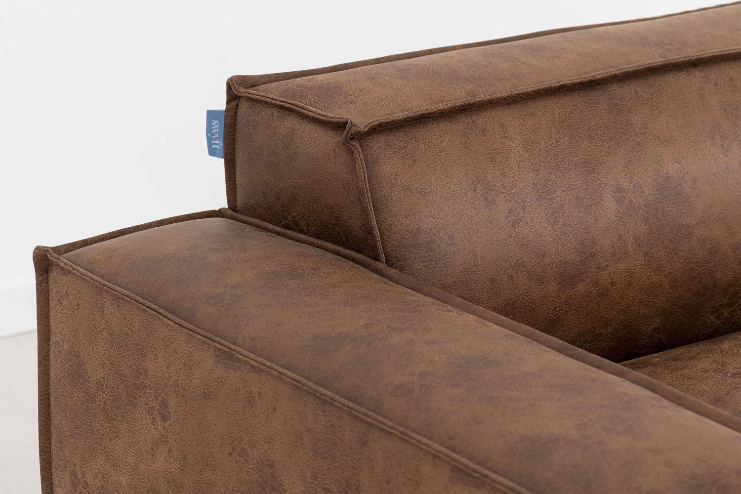 Model 03 Corner Sofa with Ottoman, Chestnut - Image 11