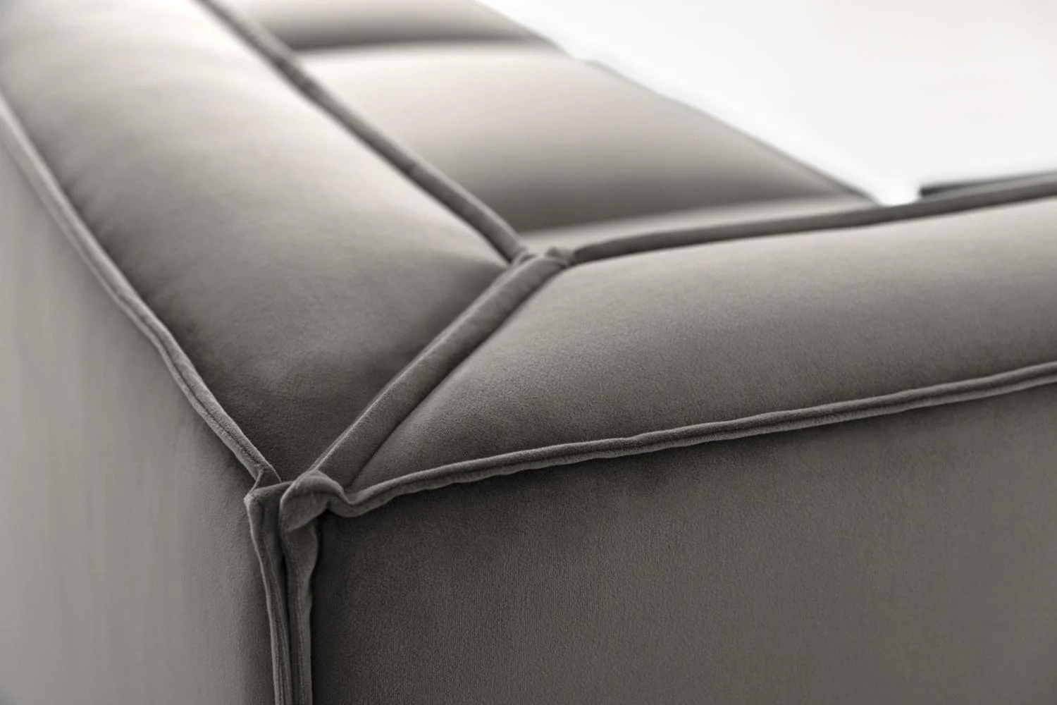 Model 03 Corner Sofa with Ottoman, Elephant - Image 10