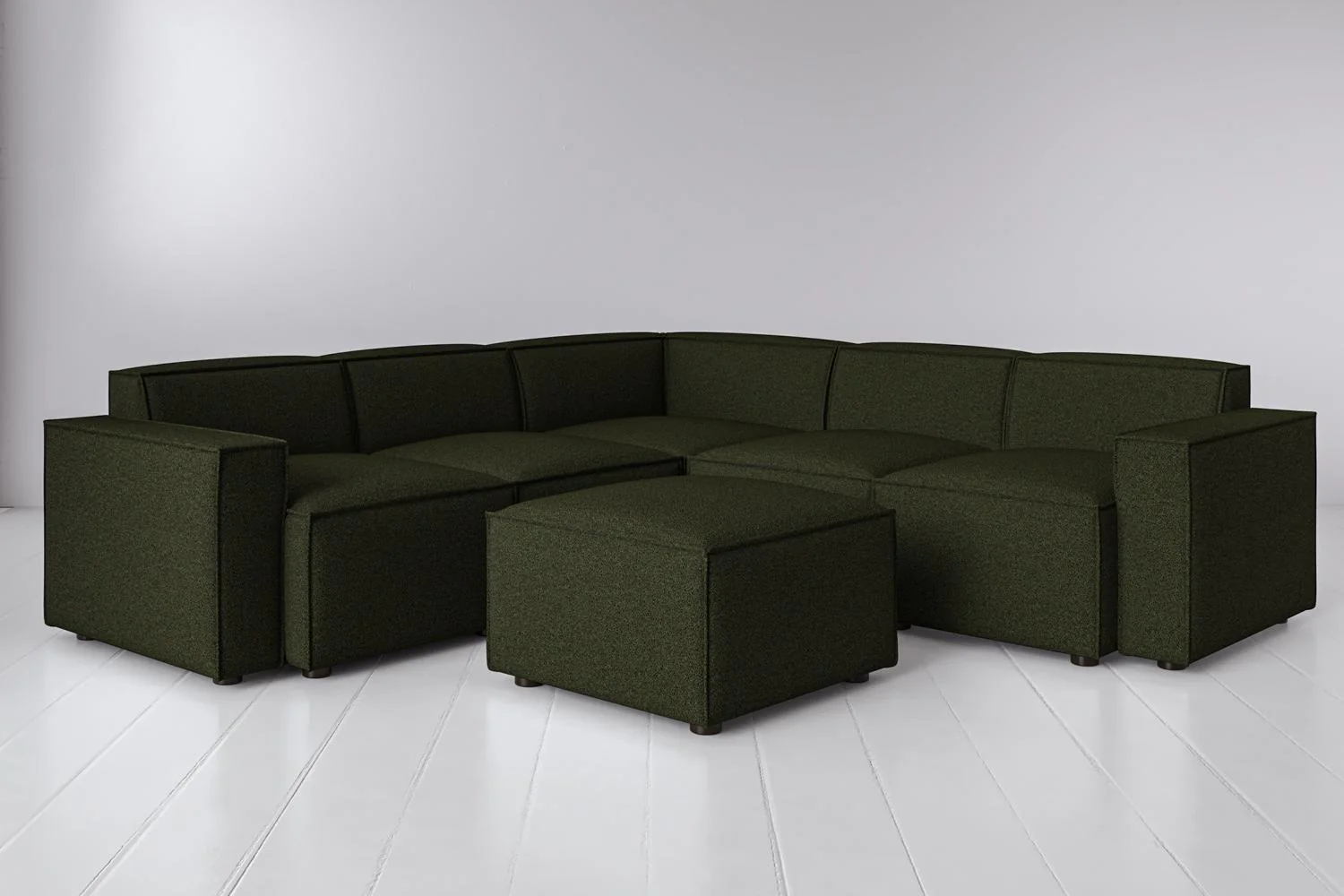 Model 03 Corner Sofa with Ottoman, Fern - Image 2
