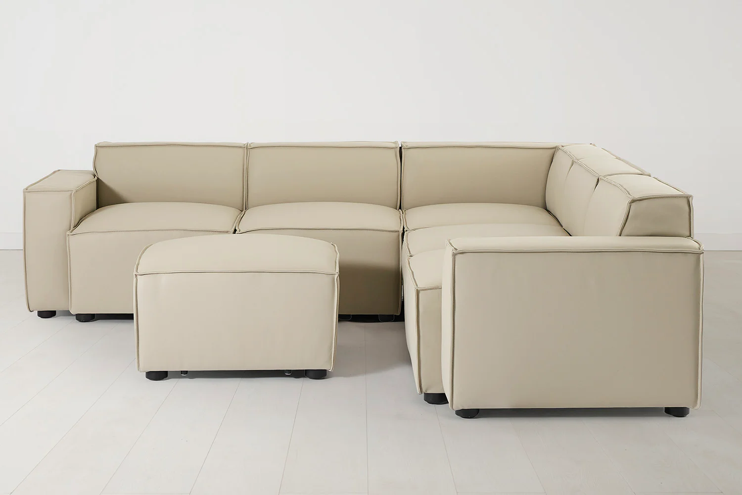 Model 03 Corner Sofa with Ottoman, Oyster - Image 8