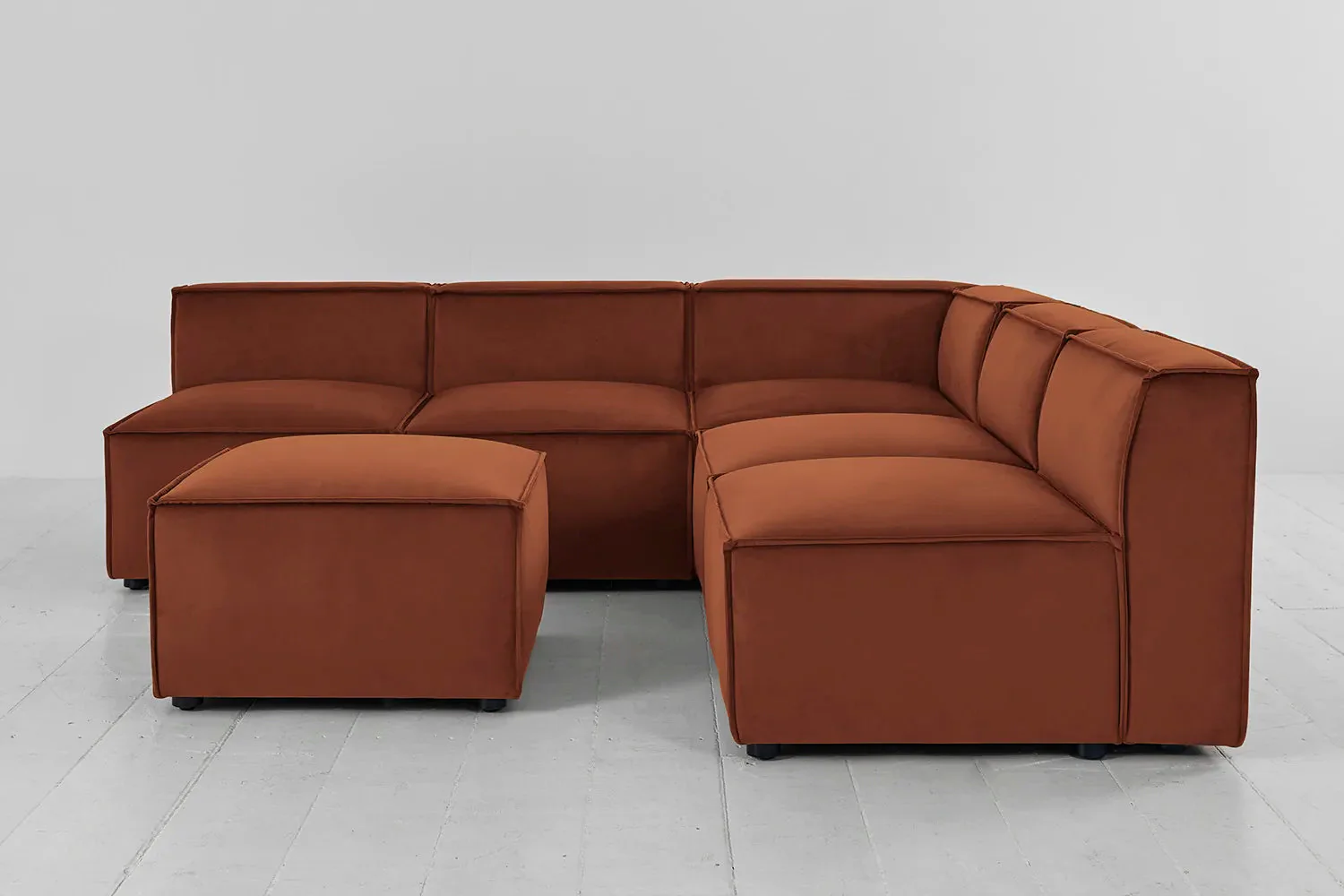 Model 03 Corner Sofa with Ottoman, Umber - Image 2