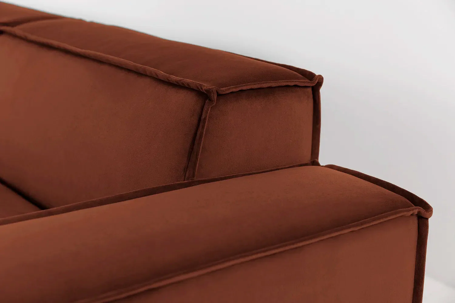 Model 03 Corner Sofa with Ottoman, Umber - Image 6