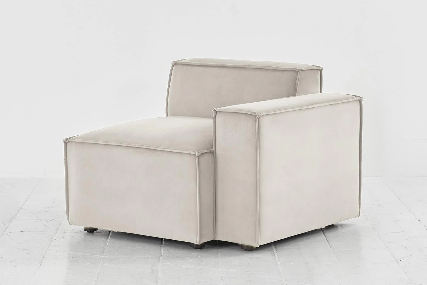 Model 03 Right Arm Sofa Module, Bone - Image 5