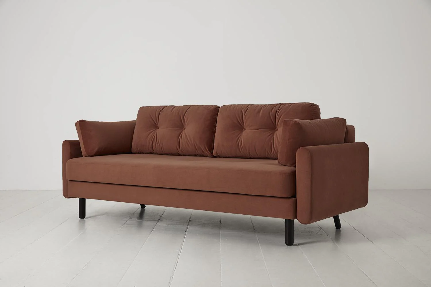 Model 04 Sofa Bed 3 Seater, Brick - Image 2