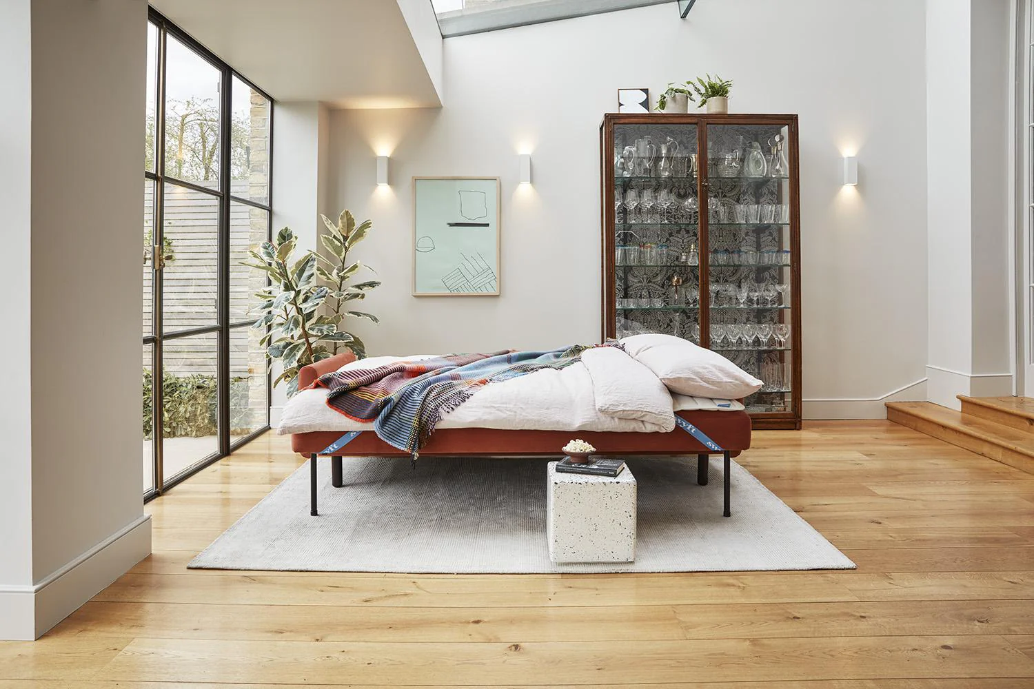 Model 04 Sofa Bed 3 Seater, Brick - Image 9