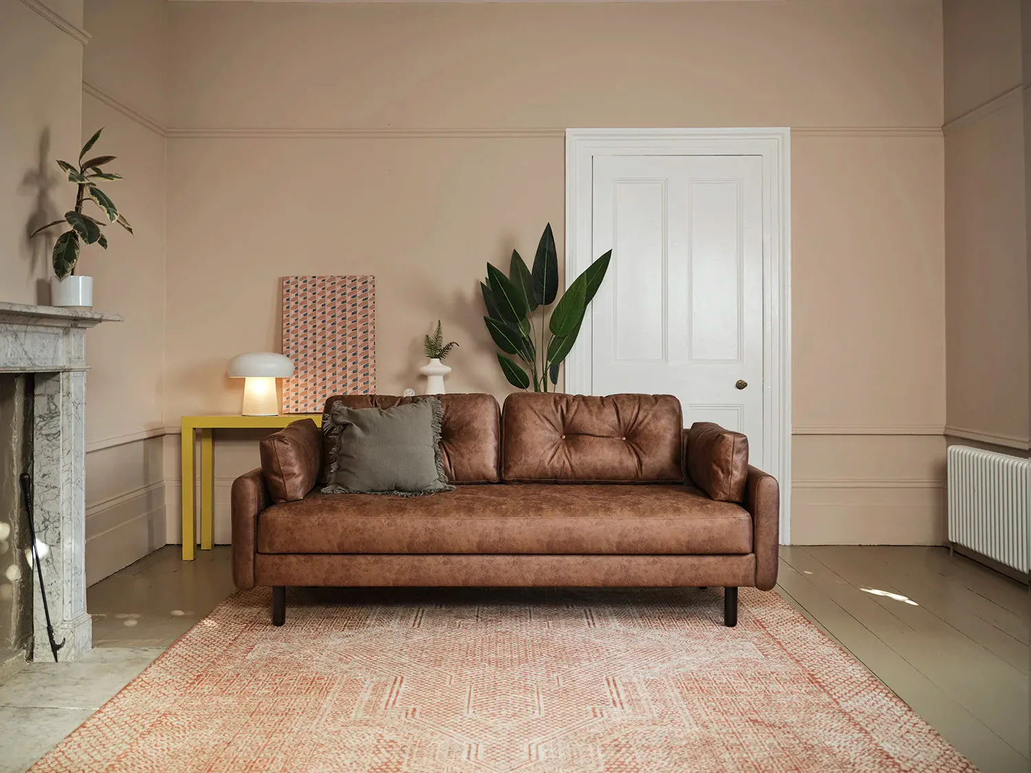 Model 04 Sofa Bed 3 Seater, Chestnut - Image 2