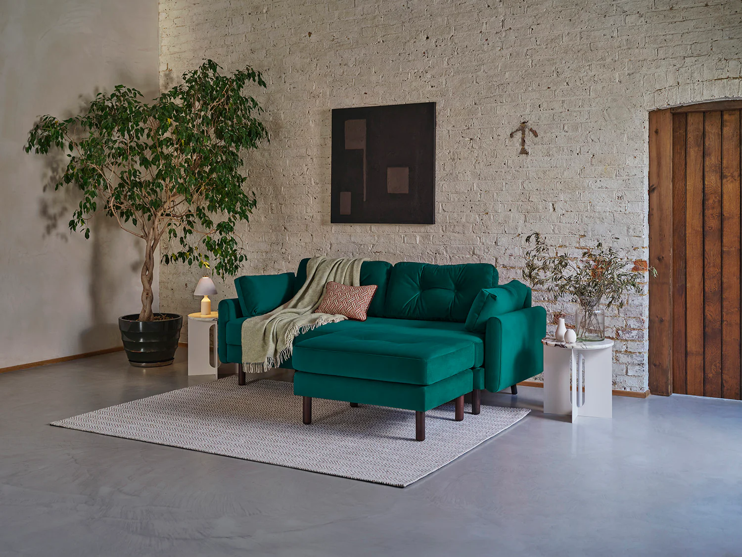 Model 04 Sofa Bed 3 Seater, Kingfisher - Image 4