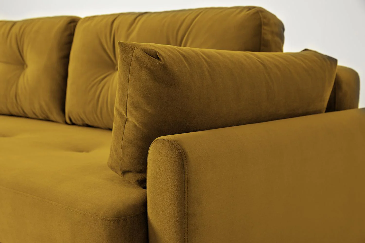 Model 04 Sofa Bed 3 Seater, Mustard - Image 10