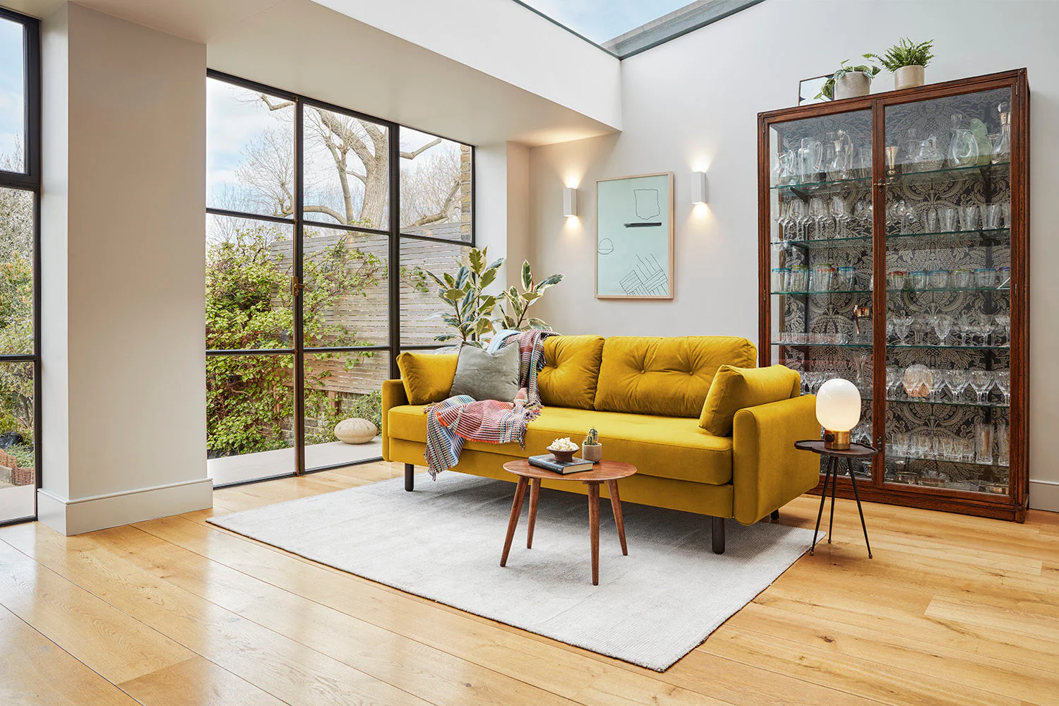 Model 04 Sofa Bed 3 Seater, Mustard - Image 4