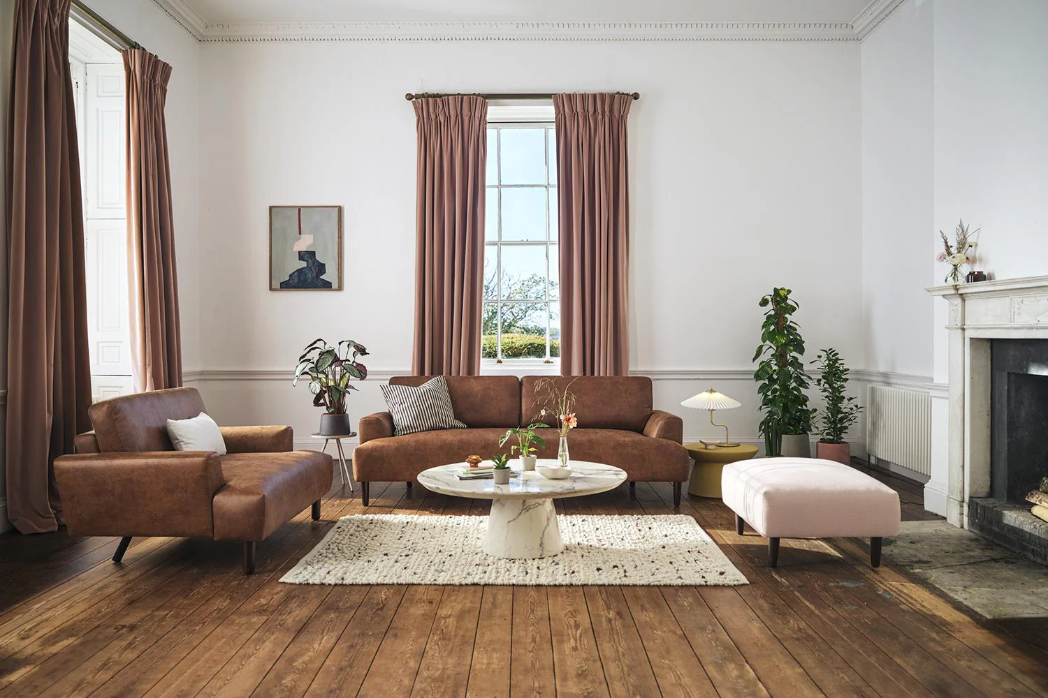 Model 05 2-Seater Sofa, Chestnut - Image 2