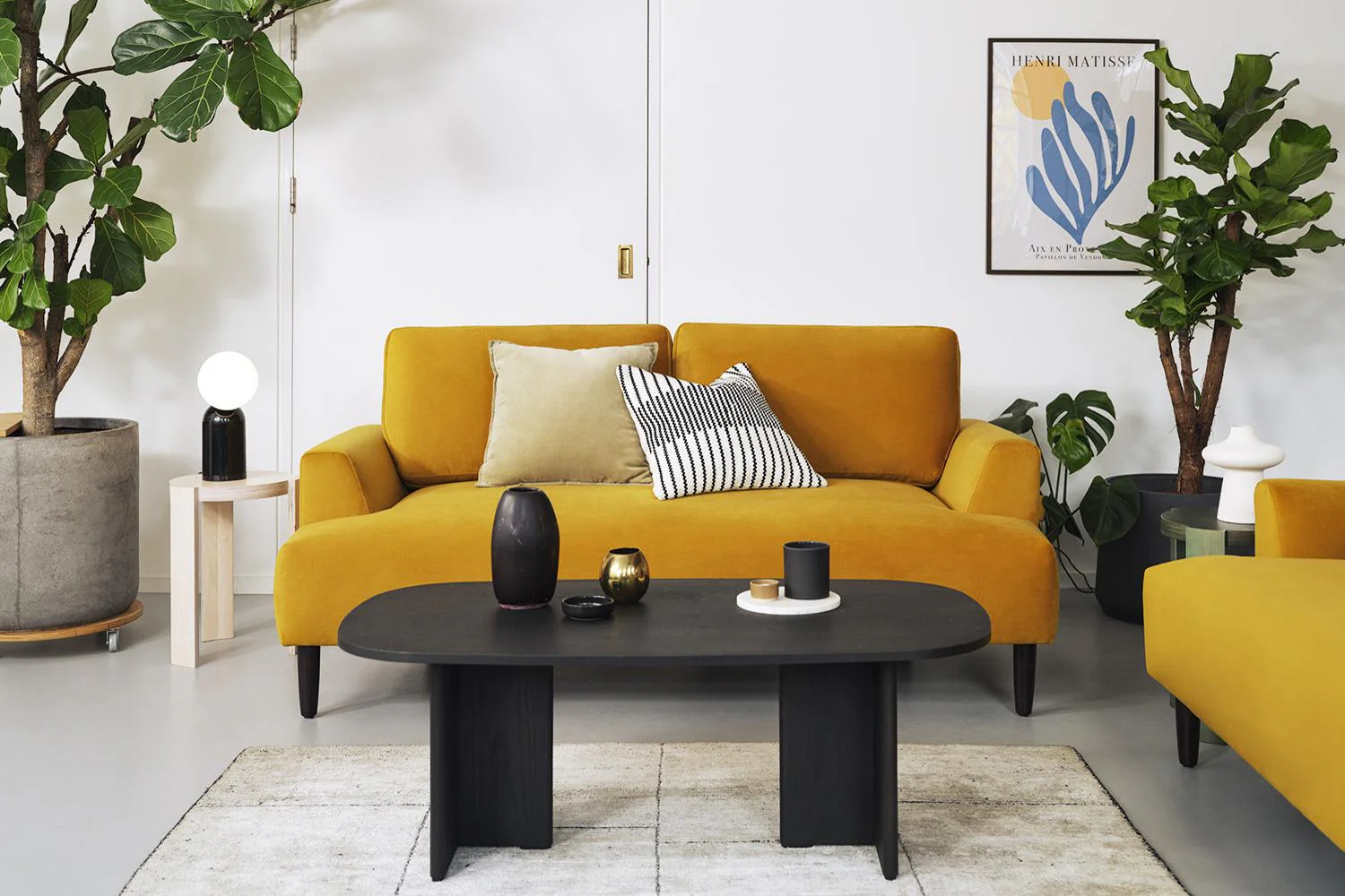 Model 05 2-Seater Sofa, Mustard - Image 2