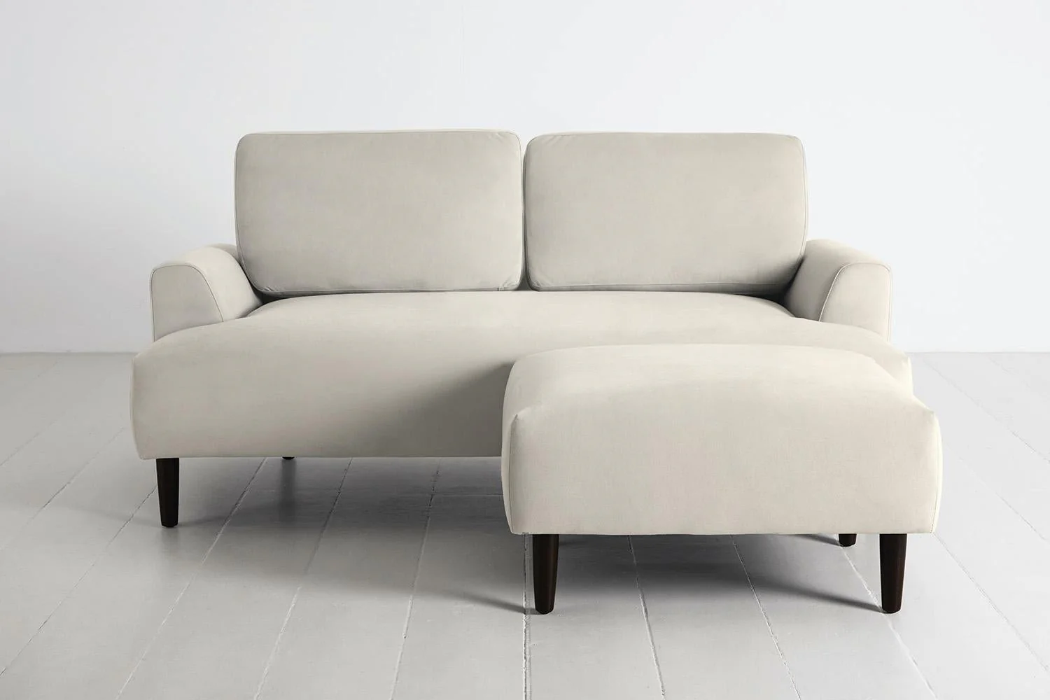 Model 05 2-Seater Sofa with ottoman, Bone