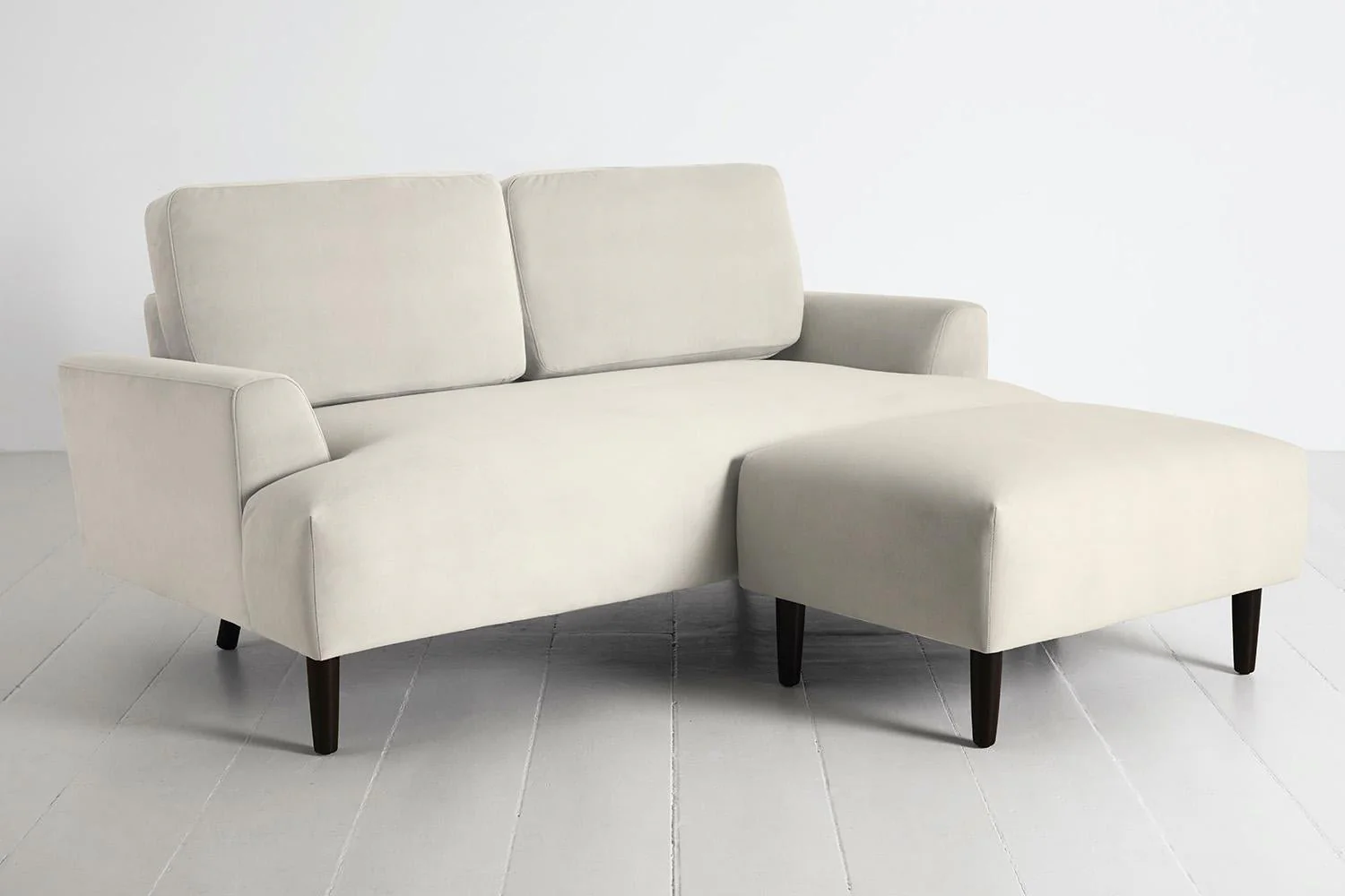 Model 05 2-Seater Sofa with ottoman, Bone - Image 3
