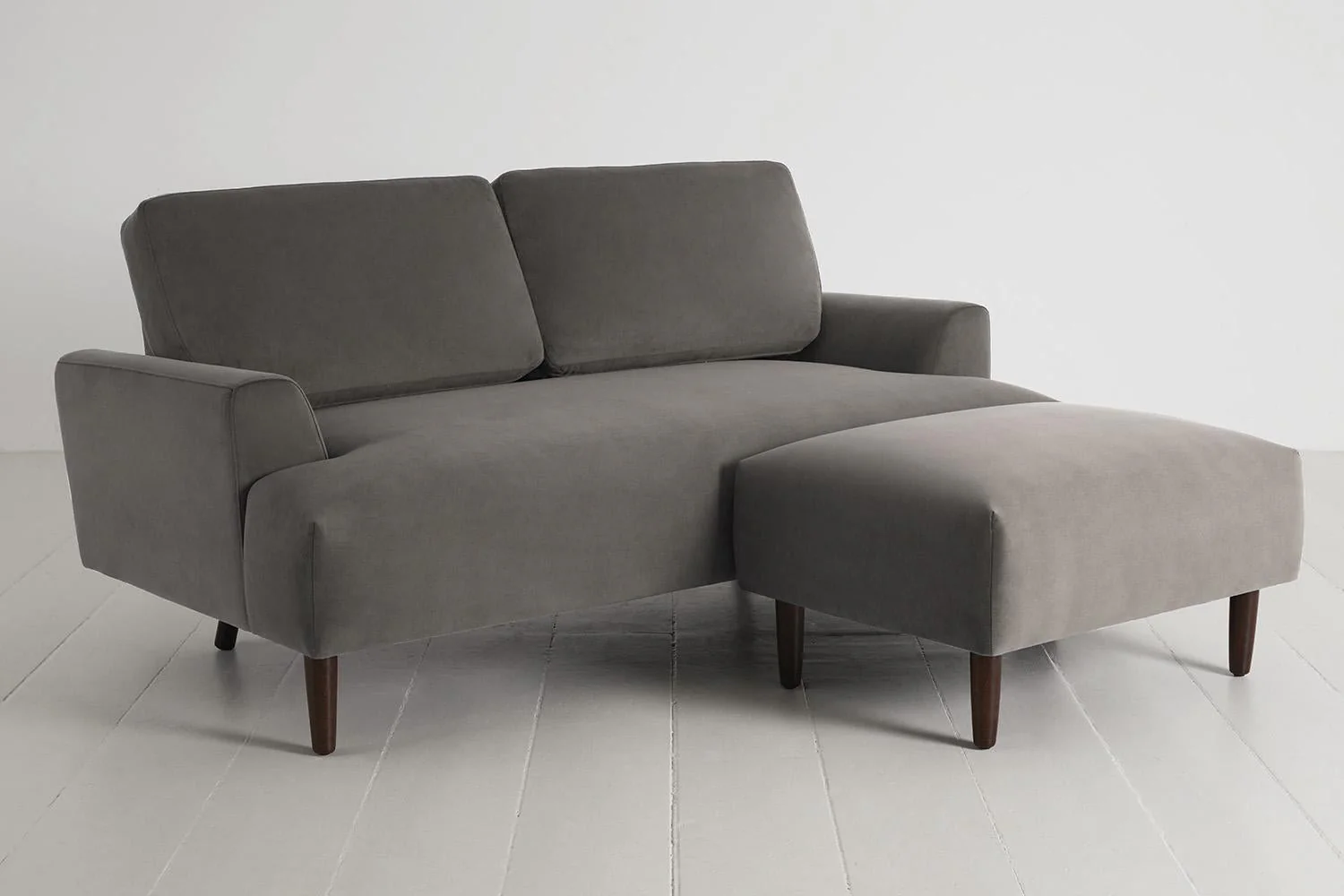 Model 05 2-Seater Sofa with ottoman, Elephant - Image 3