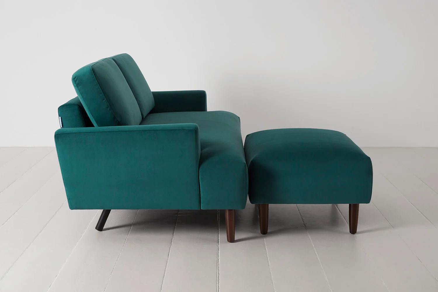 Model 05 2-Seater Sofa with ottoman, Kingfisher - Image 4
