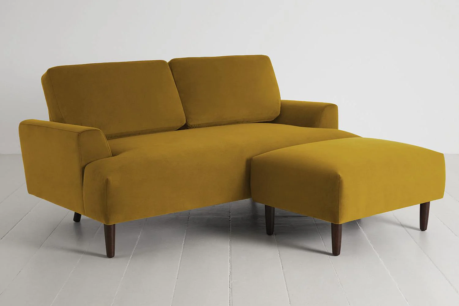 Model 05 2-Seater Sofa with ottoman, Mustard - Image 3