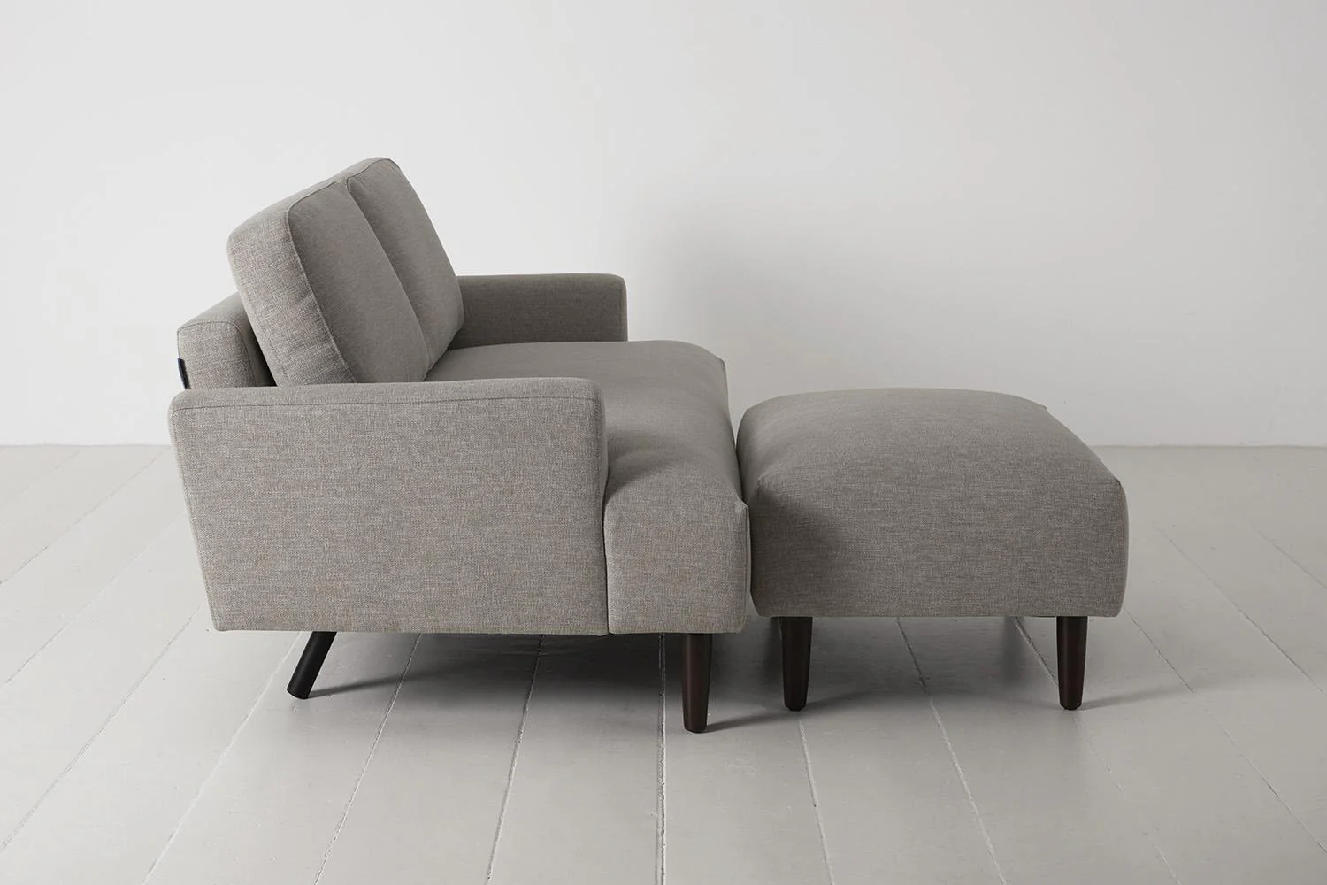 Model 05 2-Seater Sofa with ottoman, Pumice - Image 4