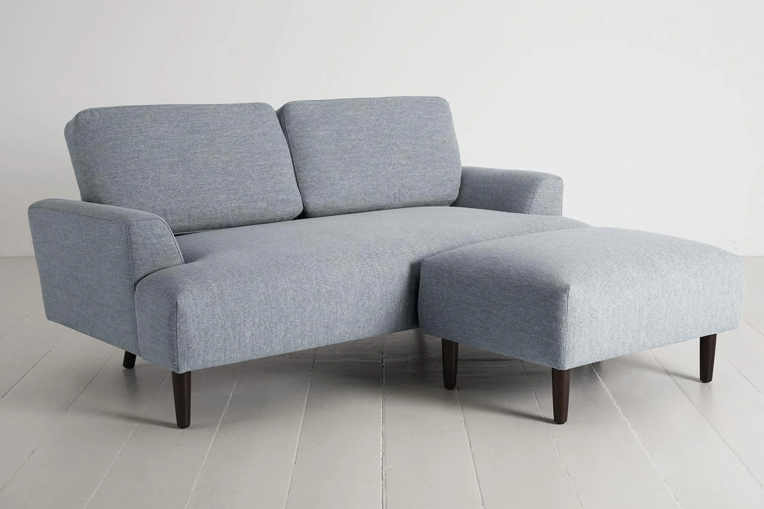 Model 05 2-Seater Sofa with ottoman, Seaglass - Image 3