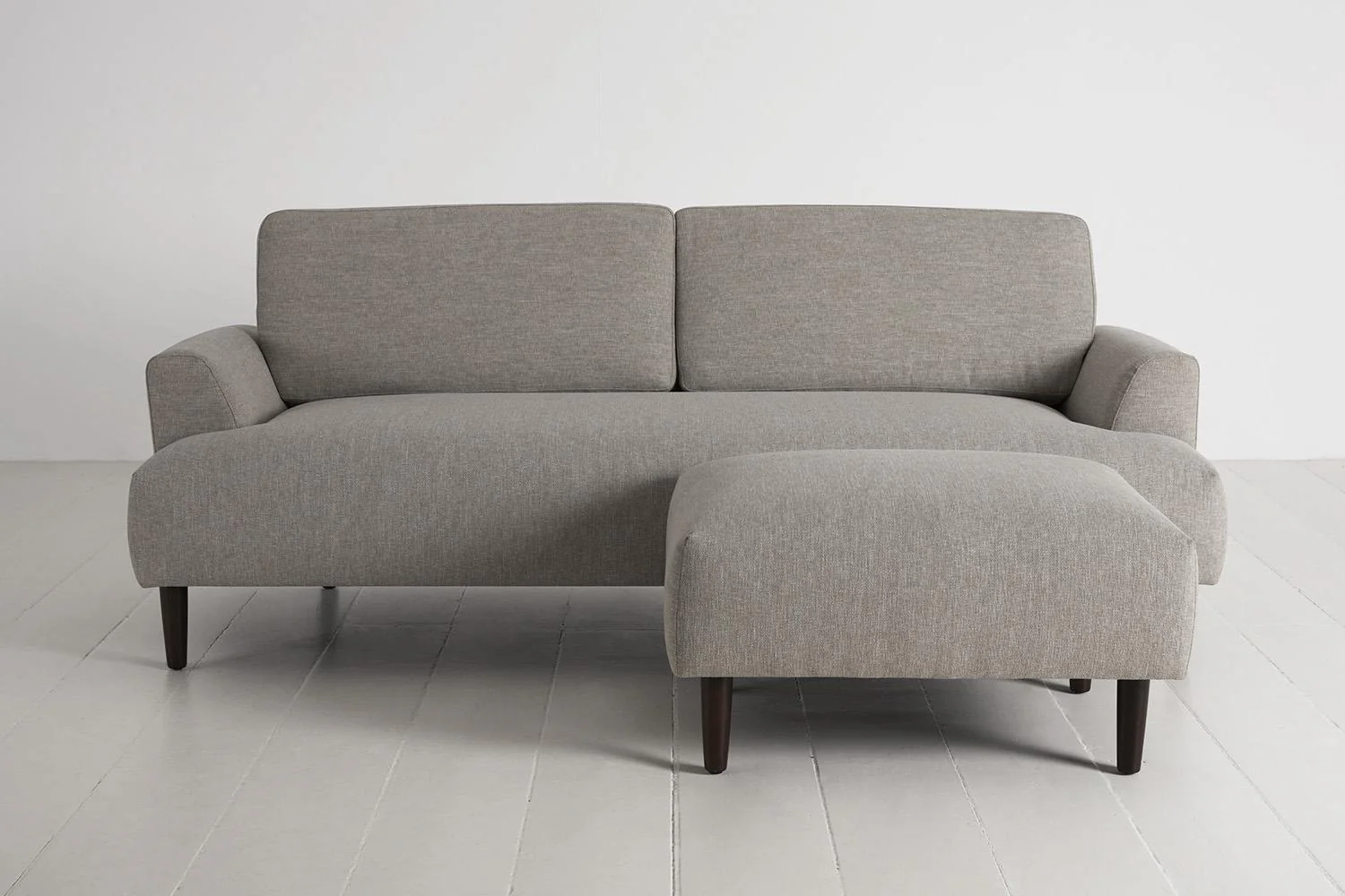 Model 05 3-Seater Sofa with ottoman, Pumice