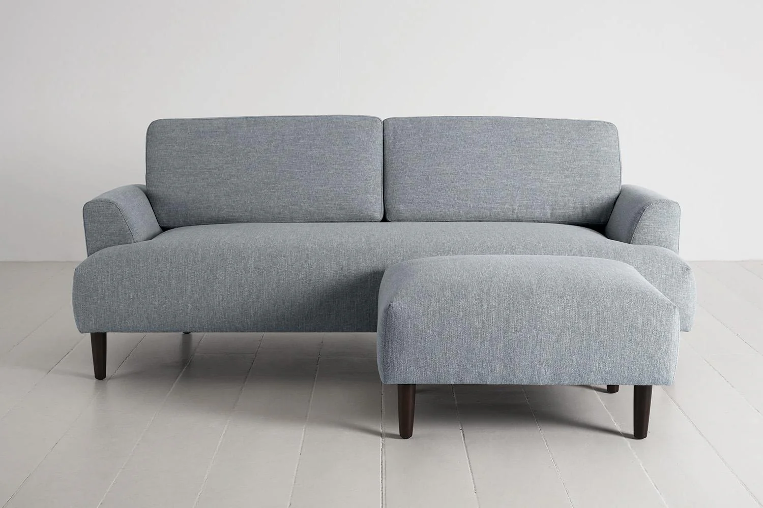 Model 05 3-Seater Sofa with ottoman, Seaglass
